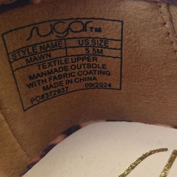 BRAND NEW SUGAR LEOPARD PRINT WOMEN MARY JANE FLAT - Picture 13 of 16